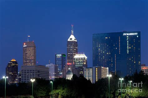 Indianapolis Indiana Downtown Skyline Photograph By Bill Cobb Fine