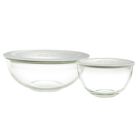 Morningsave 2 Pack Decor Glass Bowls With Vented Lids
