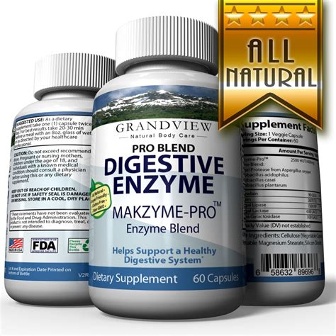 Digestive Enzyme Pro Blend All Natural Stomach Support For Better