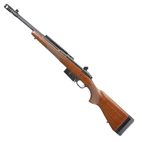 Ruger Gunsite Scout Matte Black Bluedwalnut Bolt Action Rifle 450