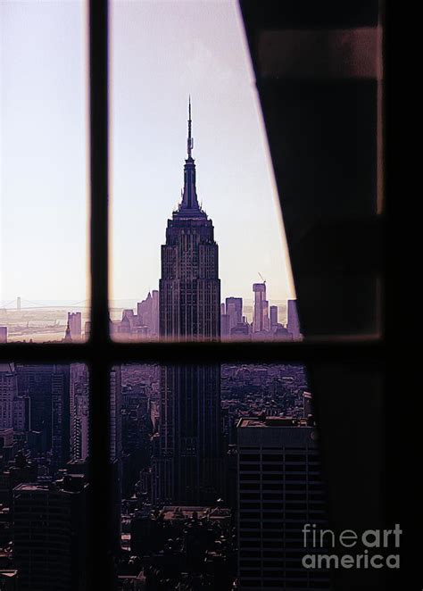 Empire State Building Window View Digital Art By Chuck Kuhn Fine Art