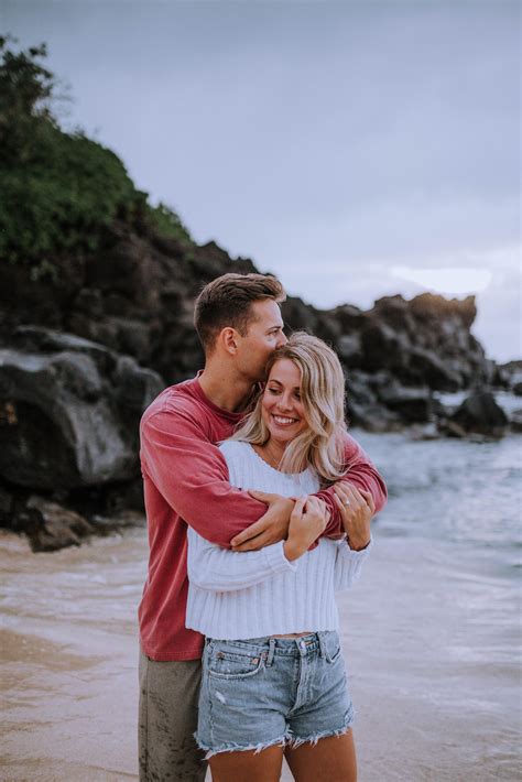 Three Tables Beach North Shore Oahu Engagement Session Beach