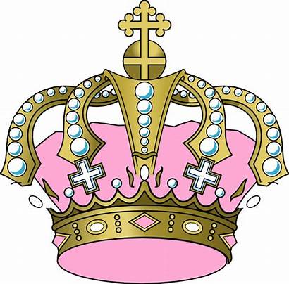 Crown Pink Clipart Clip Transparent Svg Royalty