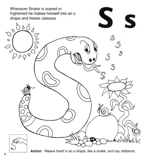 Jolly Phonics S Sound Worksheet Learning How To Read