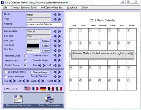 Free Software To Create Calendar