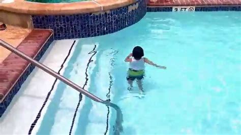 Matthew Swimming At Grandpas Apt Youtube
