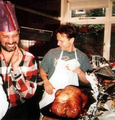 Freddie Mercury And His Chef Joe Fanelli Cooking A Turkey Фредди