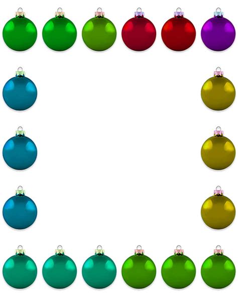 Free Christmas Ornament Borders