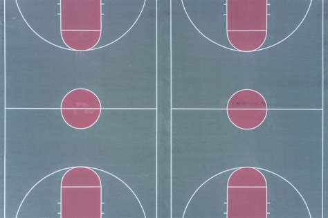 Outdoor Basketball Courts Aerial Photograph Etsy