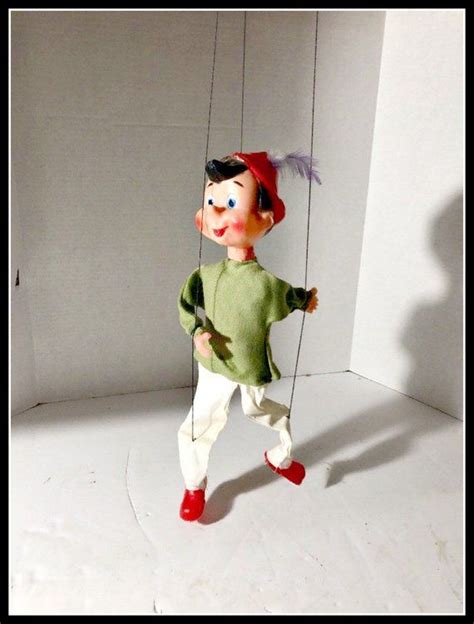 Vintage Pinocchio Marionette Puppet Handmade Vintage Etsy Pinocchio