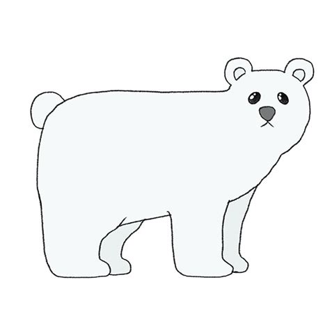 How To Draw A Polar Bear Easy Drawing Tutorial For Kids