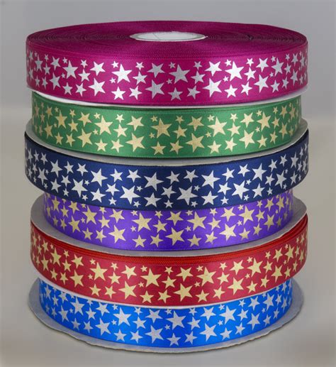 Star Print Ribbon 25mm