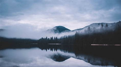 Landscape Photography Of Mountain Mist Forest Lake Nature Hd
