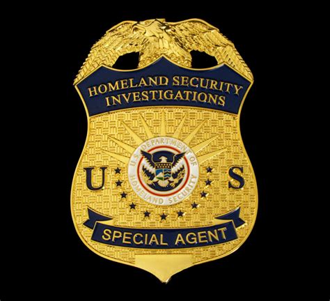 Us Hsi Homeland Security Investigations Special Agent Badge Solid Copp