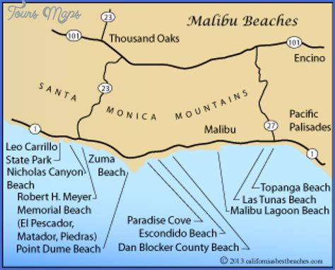 Malibu Lagoon State Beach Map