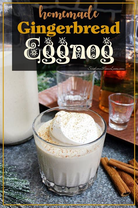 Gingerbread Eggnog Recipe Flavored Eggnog Eggnog Drinks Eggnog