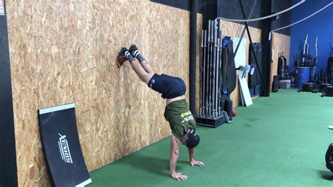 L Handstand From Wall Youtube