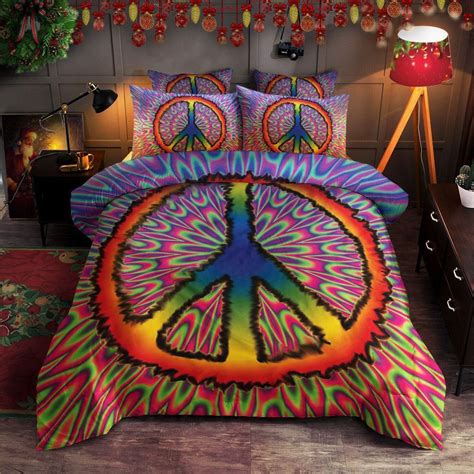 Hippie Peace Tl T Bedding Sets Homecosi