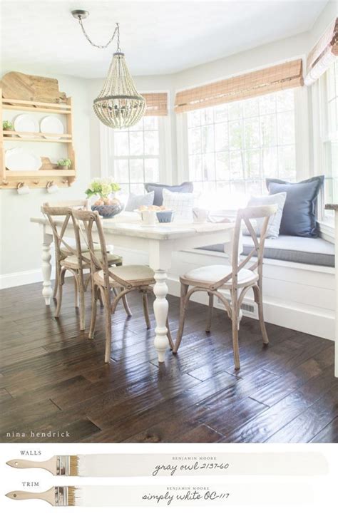 New England Neutral Paint Color Scheme In 2020 Farmhouse Dining Room