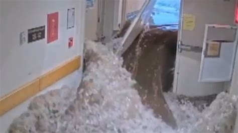 Watch New Footage Shows The Intense Flooding That Hit Norwood Hospital