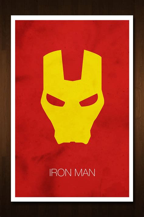 Iron Man Avenger Art Print Poster Inspired By Comic Book And Film