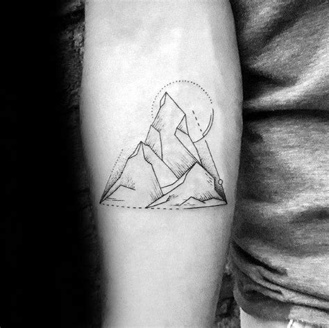 47 Minimalist Mountain Tattoo Ideas For Men 2024 Guide