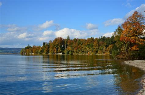 Kochel Kochelsee With Fall Colors Autumn Colours At The Flickr