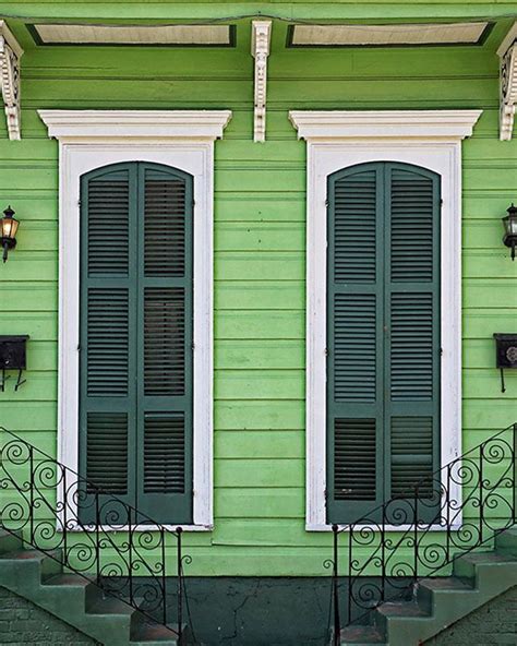 New Orleans Photograph Green Creole Cottage Door Etsy Creole