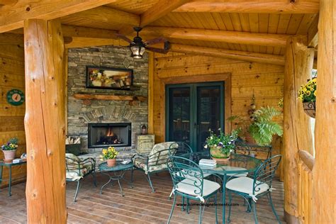 Log Home Edenfield Traditional Porch Other By Home Design