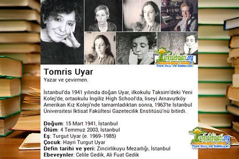 Tomris Uyar Türk Dili ve Edebiyatı