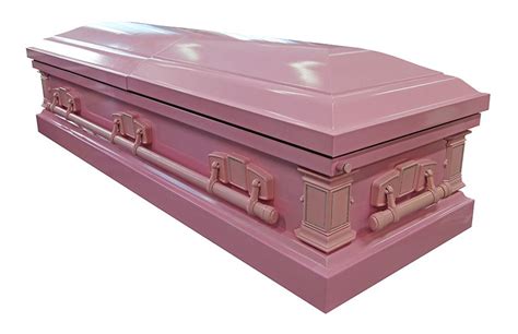 Pink Sparkle Casket Adult Coffin Box Diy Wall Painting Funeral