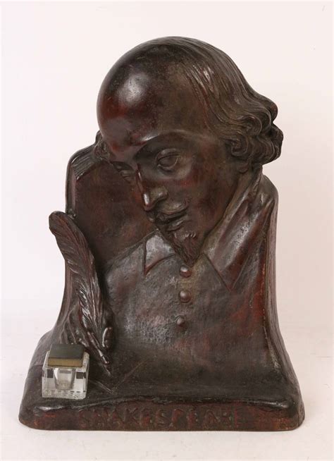 Lot Detail Carved Walnut Profile Bust Of Shakespeare