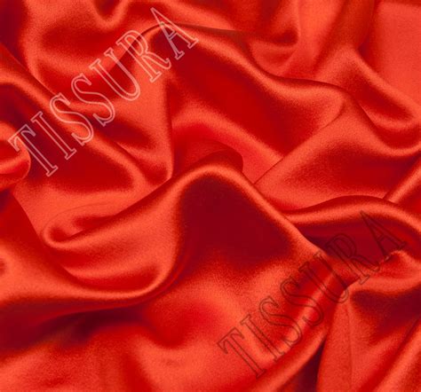 Red Silk Satin Fabric 100 Silk Fabrics From France By Belinac Sku