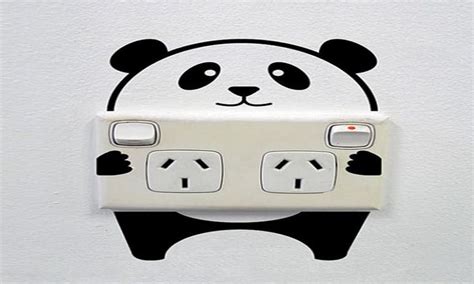 Cute Panda Vinyl Switch Sticker Wall Decor Stickers Wall Painting