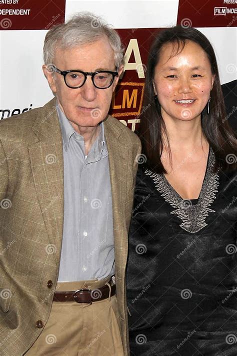 Woody Allen Soon Yi Previn Arrives At The Editorial Stock Image