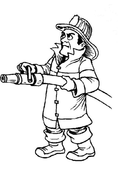 Fireman Printable Coloring Pages