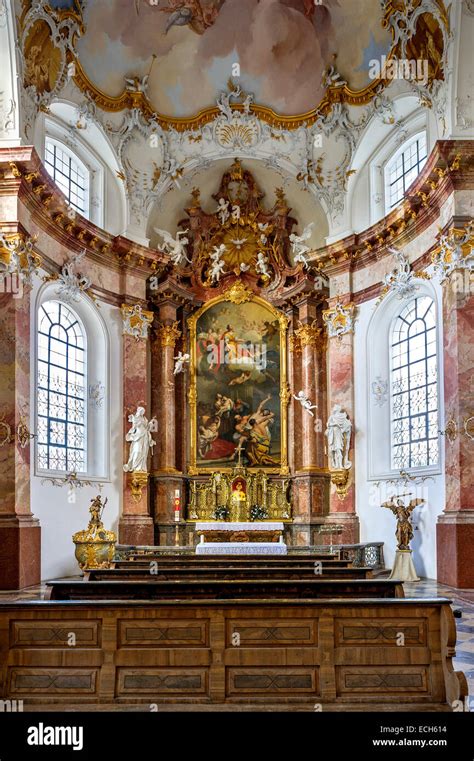 Interior In Rococo Style High Altar Chapel Of Anastasia