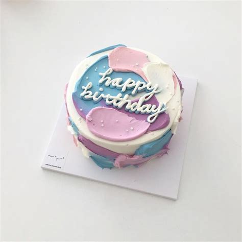 Aesthetic Food Simple Birthday Cake Cake Designs Birthday Pretty