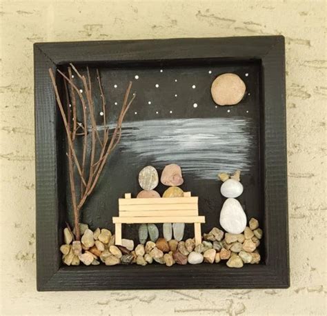 Love Picture Pebble Art Personalized Wall Hanging Decor | Etsy in 2021 ...