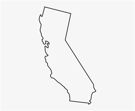 California Outline Clip Art Easy Drawing Of California Transparent