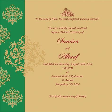 Pick your favorite invitation design from our amazing selection. Wedding Invitation Wording For Mehndi Ceremony ...