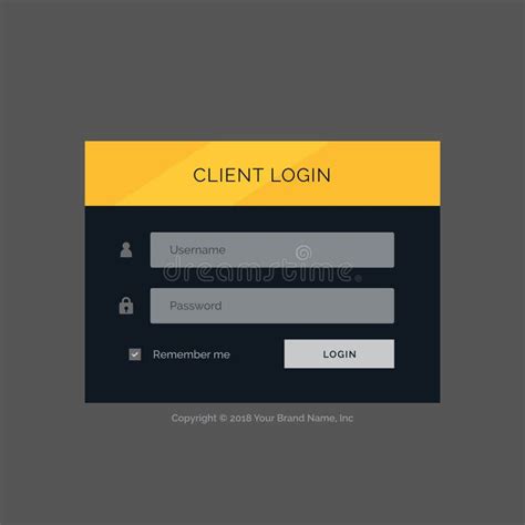 Simple White Login Form Ui Design For Website And Application Images