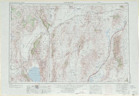 Lovelock Topographic Maps Nv Usgs Topo Quad 40118a1 At 1250000 Scale