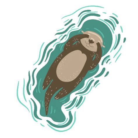 Otter Wk Sticker By Mutual Of Omaha S Wild Kingdom For Ios Android