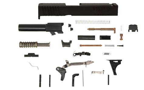 Glock® 26 Compatible Pistol Build Kit W Front And Rear Serrated Slide