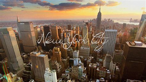 Hd Wallpaper New York Text Overlay New York City Cityscape
