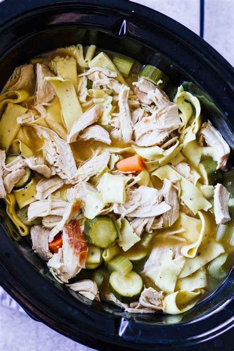 Slow Cooker Turkey Noodle Soup Jar Of Lemons Recipe Recipes