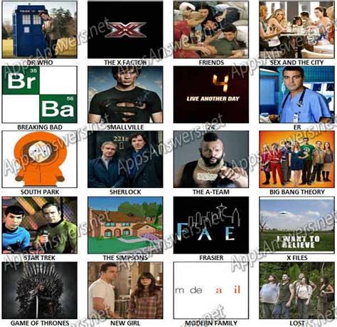 How many can you get? 100 Pics TV Shows Answers | Apps Answers .net