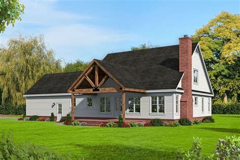 Classic Farmhouse Plan With First Floor Master And Loft 68583vr 02