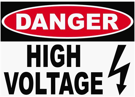 Danger High Voltage Sign - Signs by SalaGraphics